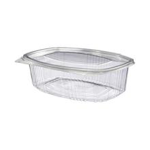 500cc oval hinged PET container with lid product photo