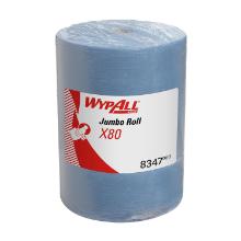 Aft&oslash;rringsrulle KC Wypall X80 bl&aring; 340x315mm 1 lag product photo
