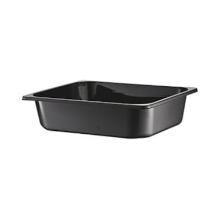 Ovnbakke 2325-1B rekt sort CPET 325x265x80mm 5100ml 1/2GN product photo