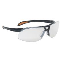 Sikkerhedsbrille Protege sort metal look klar linse product photo