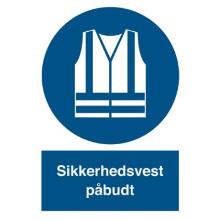 Skilt P220 Sikkerhedsvest 210x297 vinyl product photo