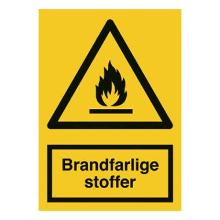 Skilt A309 Brandfarlige stoffer 297x420 alu product photo