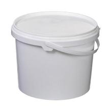 Bucket white PP 3.0l Ø199x155mm with handle product photo