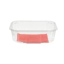 Punnet PAF8H55 rect clear rPET w. red pad product photo