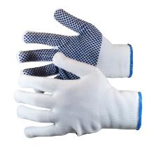 Handske Hvid strik bomuld med dot str 2XL product photo