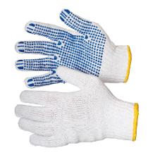 Glove dotted white knitted seamless cotton/polyester size XL product photo