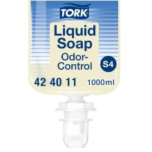 Liquid soap Tork Odor-Control fragrance-free premium S4 dye-free 1l product photo