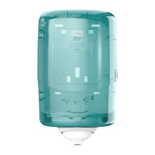 Paper towel dispenser Tork Reflex Mini M3 centerfeed turquoise/white plastic product photo