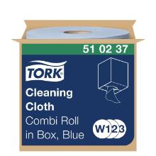 Aft&oslash;rringsrulle Tork W1/W2/W3 bl&aring; 152m 320x380mm 1 lag product photo