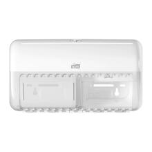 Dispenser toilet roll Tork Elevation Twin T4 white plastic product photo