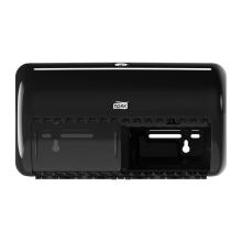 Dispenser toilet roll Tork Elevation Twin T4 black plastic product photo
