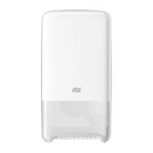 Dispenser toiletrulle Tork Elevation Mid-Size Twin T6 hvid plast product photo