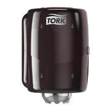 Dispenser aft&oslash;rringsrulle Tork M2 r&oslash;d/sort plast product photo