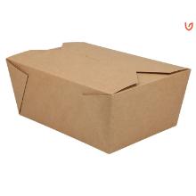 Takeaway box Verive 140/160x195/220x90 mm 2700 ml kraft biocoating Brown product photo