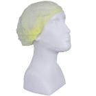 Pleated mob cap yellow with single rubber band size L product photo