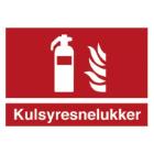 Skilt H448 Kulsyresneslukker 148x210 plast product photo