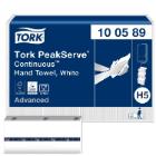 H&aring;ndkl&aelig;deark Tork PeakServe Continuous H5 hvid 1 lag Advanced product photo
