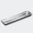 Foil tray 7372 straight aluminum 700ml 390x105x21mm product photo