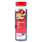 Peber sort hel str&oslash;d&aring;se klar plast med r&oslash;dt l&aring;g 500g product photo