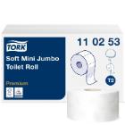 Toiletrulle Tork Premium Soft Mini Jumbo T2 hvid 170m 2 lag product photo