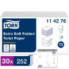 Toiletark Tork Extra Soft Premium T3 foldet hvid 2 lag product photo