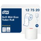 Toiletrulle Tork Premium Mid-size T6 hvid 90m 2 lag product photo
