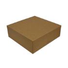 Cakebox brown/white 330x330x115mm Q-lock no coating inside product photo