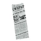 Hotdogpose Old News hvid med sidefals 70/30x185mm fransk hotdog product photo