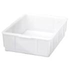 Stabelkasse hvid plast 13l 420x320x130mm product photo