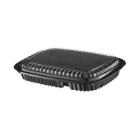 Lunchbakke Royal rekt sort RPET 2-rums 550ml 260x190x29mm 62902 product photo