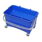 Drip bucket complete blue 28l 32x57x35.5cm with grid and wheels product photo