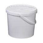 Spand hvid PP 10l &oslash;289x225mm m/plasthank product photo