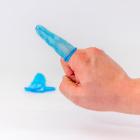 Fingerh&aelig;tte til enkeltfinger bl&aring; product photo