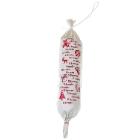 Casing Christmas cured sausage FR 58/30 white w/red print smoked product photo