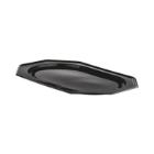 Octagonal Black Plate 550x370 10 Pcs product photo