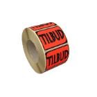 Label 32x22mm Tilbud red neon black print permanent &Oslash;40mm product photo