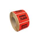 Label 32x22mm Ugens tilbud red neon black print permanent &Oslash;40mm product photo