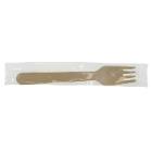 Birch wood fork 155mm single wrapped in foil product photo
