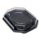 Plastl&aring;g til plastfad klar PET 310x460x65mm mellem 8-kant product photo
