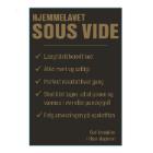 Label Sous Vide 99x147.5mm black w/golden print frost w/lacq outside coil direct product photo