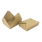 Take away box brown neutral coated w/CKB nude aqua 195x140x45mm 1200ml product photo