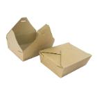 Take away box brown neutral coated w/CKB nude aqua 195x140x63mm 1600ml product photo