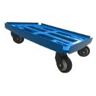 Dolly with beams 610x410mm blue plastic with TPE wheels product photo