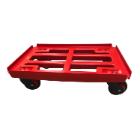 Dolly with beams 610x410mm red plastic with TPE wheels product photo