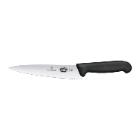 Victorinox Chef's knife with wavy edge 19cm black product photo