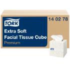 Ansigtsserviet Tork Extra Soft Premium Cube F1 hvid 200x210mm 2 lag product photo