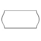 Etiket 26x12mm neutral hvid wave frost lim product photo