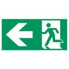Skilt 132.001 Flugtvej venstre 100x200 efterlysende vinyl product photo
