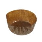 Cake form No. 11 brown paper with golden print &Oslash;55x28mm product photo