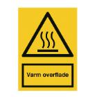 Sign 400254 Warm surface 105x148 heat resistant vinyl product photo